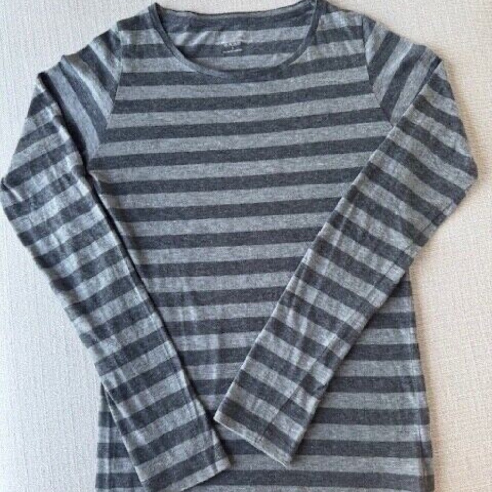 Majestic Paris Striped  $195 Crew Neck Top ~ 50% Cashmere/50% Cotton - Sz 1